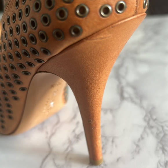 Givenchy Rivet Detail Peep Toe Booties 39-1/2 - Picture 8 of 9